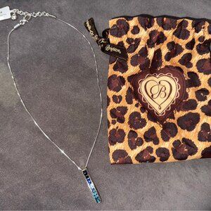 BRIGHTON BLUE STONE MATCHING NECKLACE AND EARRING SET- BRAND NEW